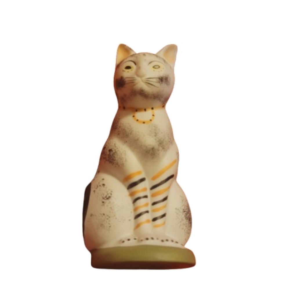 Vintage Museum of Modern Art MMA Souvenir Egyptian Cat Figurine 1993 Signed